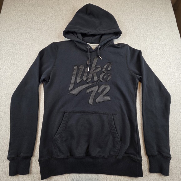 Nike Other - Vintage Nike 72 Black Hoodie Boy's Medium Pullover Nike The Athletic Dept.